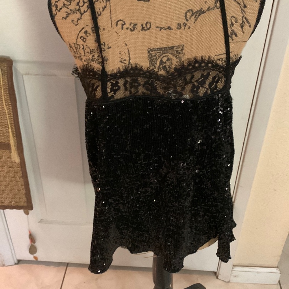 Dance & marvel sparkle tank top completely sequins